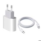 QJRRX Chargeur Rapide 20W avec Câble 1M USB C Pour iPhone 15/15 Pro/15 Pro Max/15 Plus, Pad 5 4, Mini 6, Pixel, Galaxy S24/S23/S22/S21