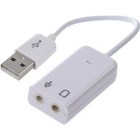 CABLING® Carte Son Externe USB vers 3,5mm Jack Adaptateur Audio USB pour PS4, Mac, Mac Mini, PC Fixe, PC Portable, Rasperry Pi etc.