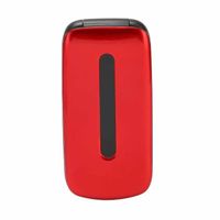 Téléphone portable à clapet DUOKON - Double SIM - Appareil photo - Lampe de poche - Rouge