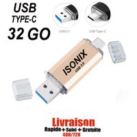 Clé USB 32 GO Type C OTG USB Flash Drive pour appareils Android/PC OR
