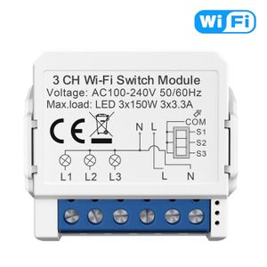 TÉLÉCOMMANDE DOMOTIQUE  Tuya Smart WiFi Light Switch,Mini Smart Breaker,Sm