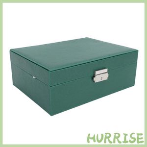 Coffre De Rangement Rectangulaire En Métal Blanc Cassé - Mallette Bijoux Avec Serrure - Neuf