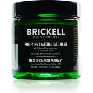 MASQUE VISAGE - PATCH Masques Pour Le Visage - Brickell Men s Products Masque Purifiant Charbon – Natural & Bio Actif Argile Kaolin Détoxifiant 4 Oz