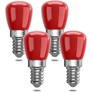 AMPOULE - LED Lot De 4 Ampoules Led Rouges E14 3 W E14, Ampoules
