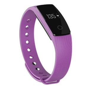 BRACELET D'ACTIVITÉ Pourpre Bluetooth 4.0 ID107 fréquence cardiaque intelligent bracelet bracelet tracker fitness moniteur