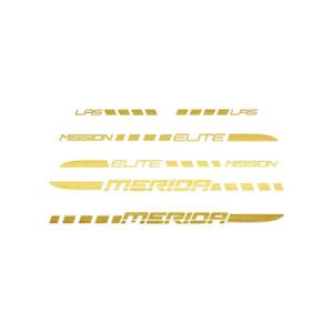 AFFICHE - POSTER STAR SAM Pegatinas Compatibles con cuadro bici Elite Merida Oro metalizado 1 CMT
