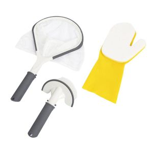 ENTRETIEN HAMMAM Kit de nettoyage pour spa gonflable Lay-Z-Spa® - BESTWAY - 3 accessoires - épuisette, brosse, gant nettoyant