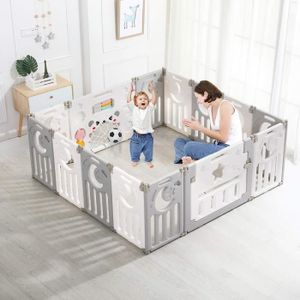 Moyen YOOBE Pets Parc pliable portable avec étui de transport et bol de voyage pliable 95 x 95 x 57 cm Cache-abat-jour amovible Usage intérieur / extérieur Résistant à leau 
