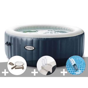 SPA COMPLET - KIT SPA Kit spa gonflable Intex PureSpa Blue Navy rond Bul