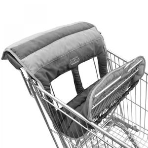 Motto.H 2 en 1 Protection Caddie Chariot pour Bébé Coussin pour Chaise Haute Réglable Bébé Supermarché Shopping Trolley Protège Siège Housse de Coussins Panier avec Sac Transport 