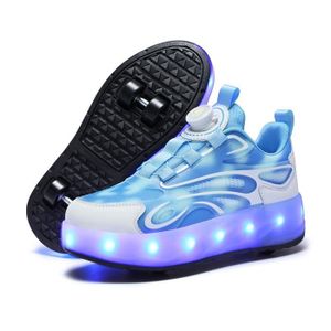 SKATESHOES Mode Baskets Enfants LED lumières Chaussures à Roulettes Garçons Filles Sneakers Avec Roues Automatique De Patinage
