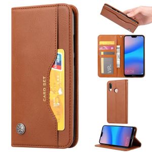 Herbests Compatible avec Huawei P30 Lite Case Ultra Mince Portefeuille,Emplacement Carte,Fermeture Magn/étique,Rabat Flip Case,Clapet Folio /Étui,Cuir PU TPU Cartes Slots Cuir Case,Violet