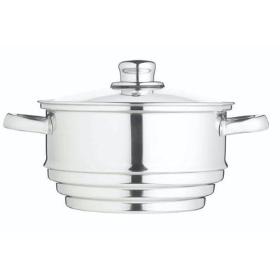 Plateau Vapeur Compartimenté En Inox 304 - Pour Cuisson Vapeur Multiples Aliments - Tailles S/M/L - Poignée Anti-chaud