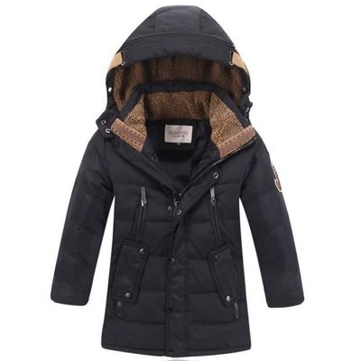 Manteau d'Hiver pour Enfants Garçons Filles Manteau Matelassé Oreilles d'Ours Veste à Capuche Fermeture Éclair Coupe-Vent Manteau pour Enfants Bébé Vêtements d'Extérieur Hiver Bébé Fille 3-4 Ans
