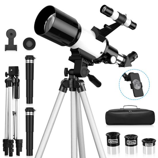 Télescope Astronomique Réfracteur 70mm - Lunette Professionnelle - Neuf
