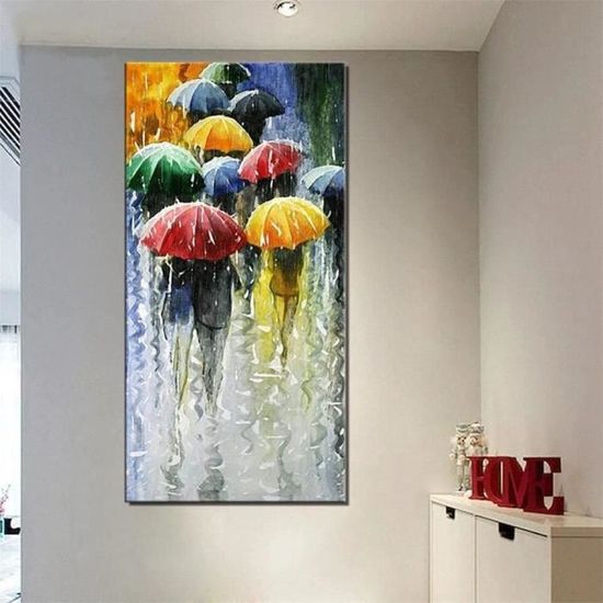 Kit Diamond Painting Aurore Boréale 5D - 4 Tableaux 30x40cm - Paysage Hivernal Neige - Loisir Créatif Adulte Enfant