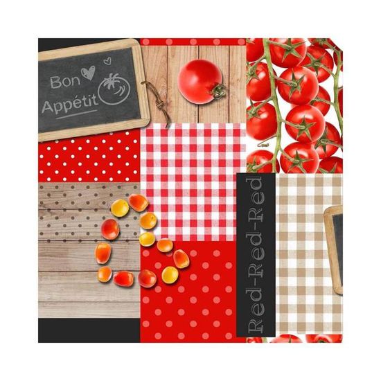 Toile Cirée DOULITO Au Mètre – Fruits Sur Fond Bleu – Largeur 140 Cm – Plastique
