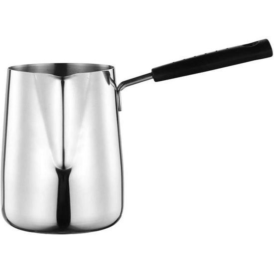 Cafetière turque en acier inoxydable pour cuisinières à induction, chauffe- lait  15