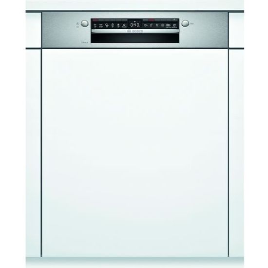 Lave-vaisselle intégrable BOSCH SMI4HTS31E SER4 - 12 couverts - Induction - L60cm - Home Connect - 46dB - Bandeau inox