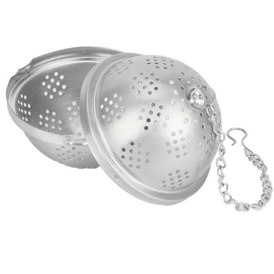 Boule à Thé & Assaisonnement Inox 20x20 Cm – Filtre Infuseur Épices, Soupe, Fruits – Maille Fine