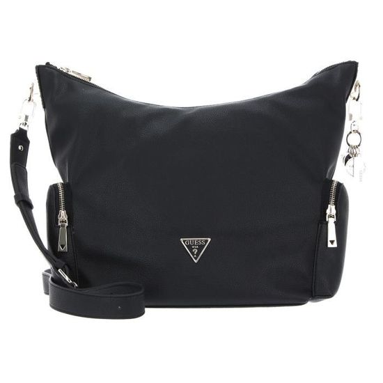 GUESS Destiny Hobo Black [117653] Noir Cdiscount Bagagerie Maroquinerie