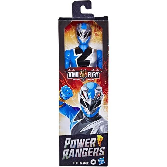 Figurine Power Rangers Dino Fury Blue Ranger - HASBRO - 30 cm - Epée Chromafury