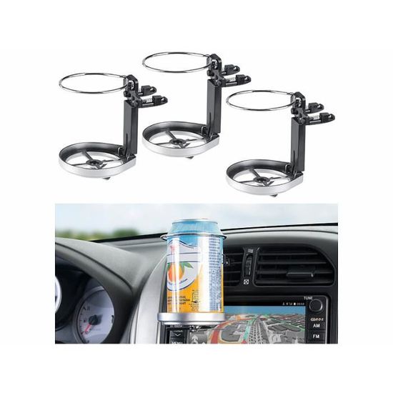 Porte-gobelets Ventilation Voiture - Lot De 2 Réglables Pour Gobelets Jusqu'à 9.5cm