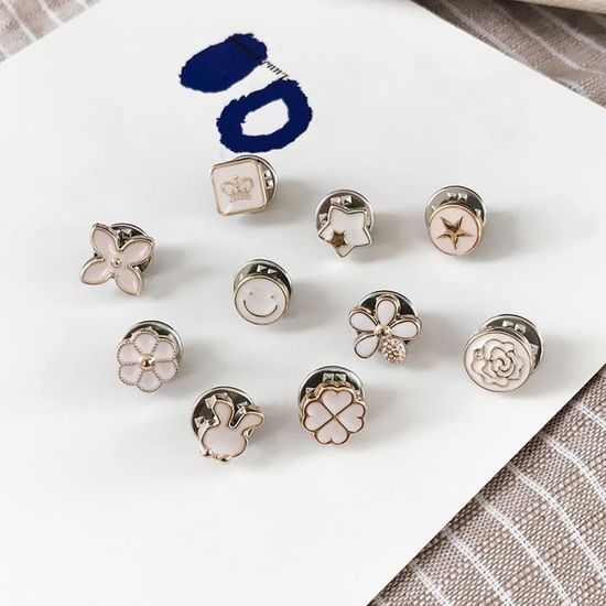 Dokeno - 50 Boutons De Broche Invisibles Pour Chemise Et Pull - Évite Les Découvertes Gênantes - Femme, Manteau, Cardigan