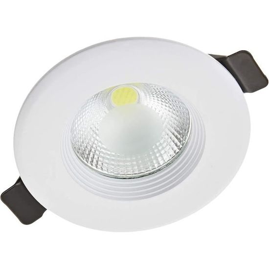 Lot De 5 Spots LED Encastrés COB 30W Blanc - 2250 Lumens, IP44, Pour Plafond Salon Cuisine Salle De Bain - Couleur Lumière Froide 6000K