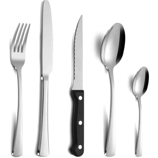 8 Pices Couverts De Camping, Couverts De Table Acier Inoxydable, Couverts Voyage