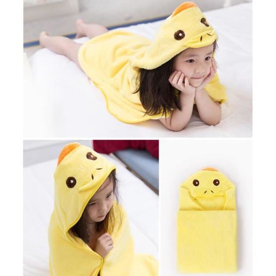 HAGOT Peignoir Bébé, Serviette De Bain Avec Capuche Bébé