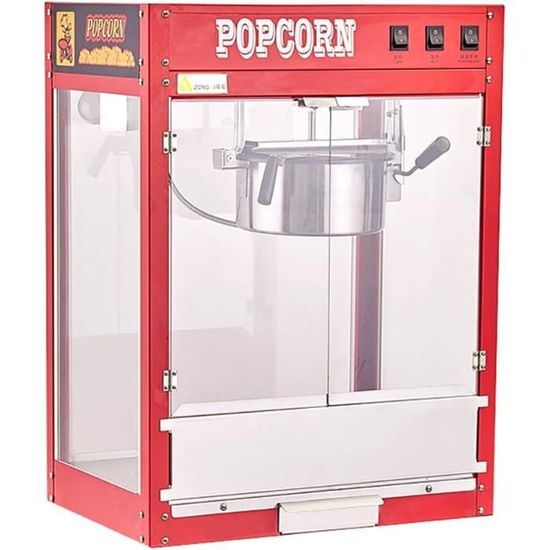 Machine à pop-corn commerciale avec chariot