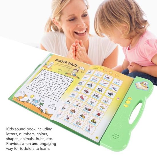 Livre Sonore Interactif Pour Apprendre L'espagnol - Enfant - Alphabet, Animaux, Chiffres, Couleurs