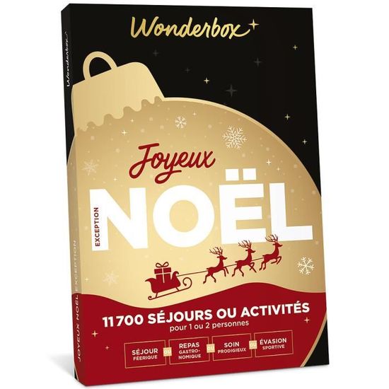 Wonderbox Coffret Cadeau Joyeux Noël Exception Idée cadeaux