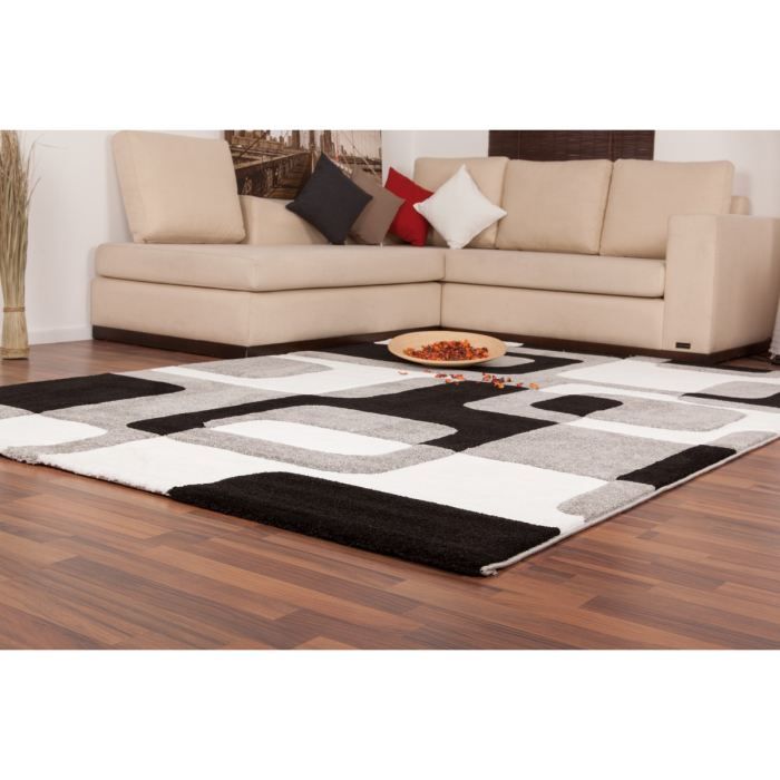  Tapis  moderne  160x230cm 100  polypropyl ne Gris Achat 