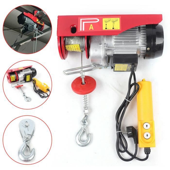 Treuil à moteur électrique Treuil à câble Moyeu Palan à câble Treuil à grue à câble 200KG 510W