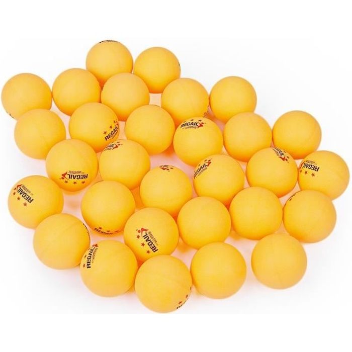 Balles de tennis de table 30 PCS, Balles de ping pong 30 PCS, ,Couleur Orange, Plastique