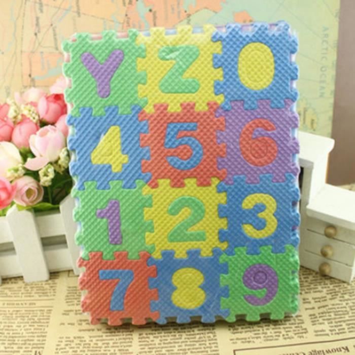 Puzzle tapis mousse 36 pcs pour 2-3 ans bébé Jeu éducation