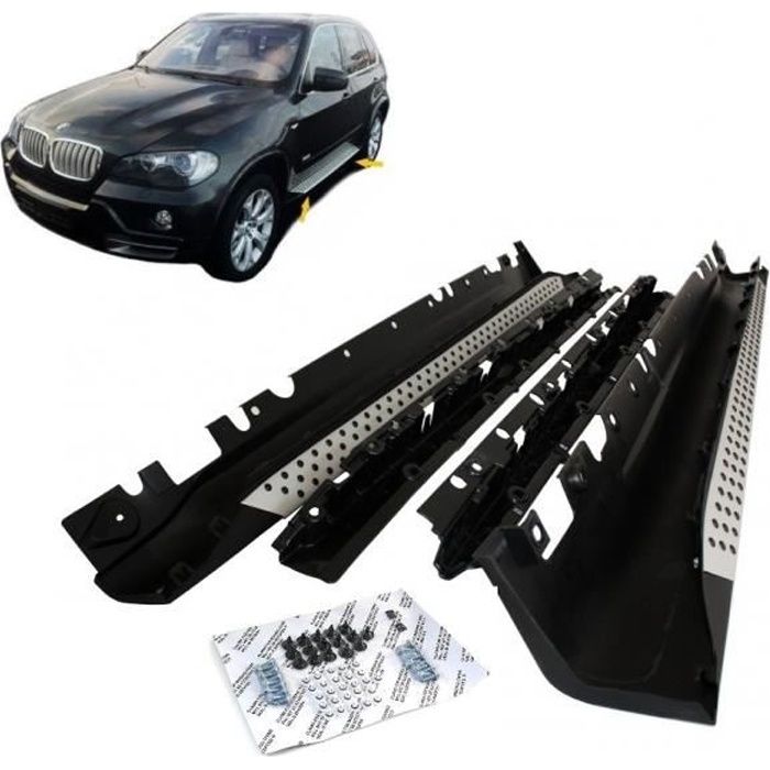 Bmw X5 E70 fenêtre bandes finition chromée acier inoxydable 07-09.