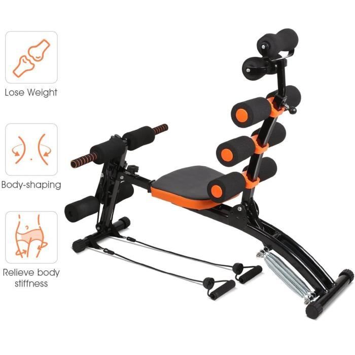 Yezoos Appareils Abdominaux - Appareil Abdominal Noir/Orange