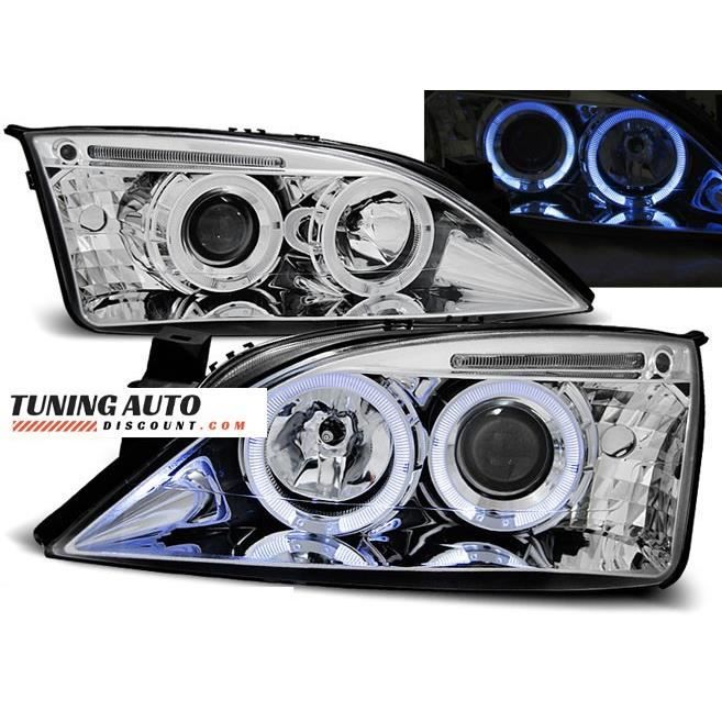 Phares avant Ford mondeo 09.00-05.07 angel eyes chrome