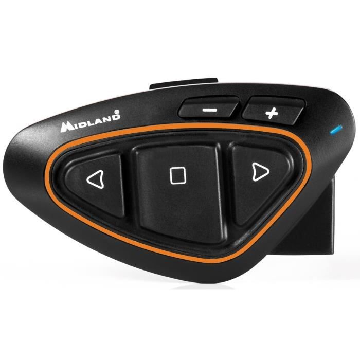 MIDLAND BTX 1 Pro Intercom stéréo Bluetooth® et radio single 4.2 pour motard