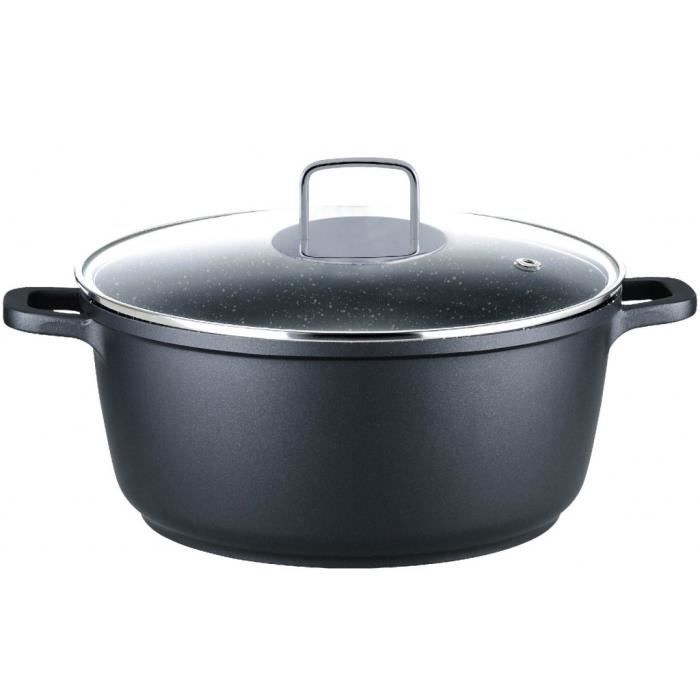 Marmite avec couvercle 40cm/19L façon pierre