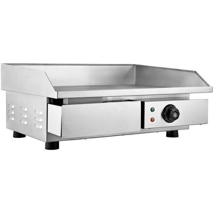 KALORIC TKG GRT 1002 - Plaque à Snacker électrique - Plaque de cuisson amovible en acier simple - 3000 W