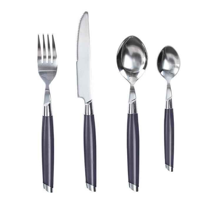 Coffret couverts gris 24 pièces MEC122G