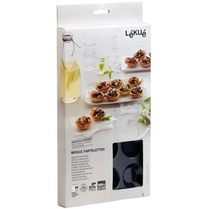 Moule gourmet 15 tartelettes - silicone, noir