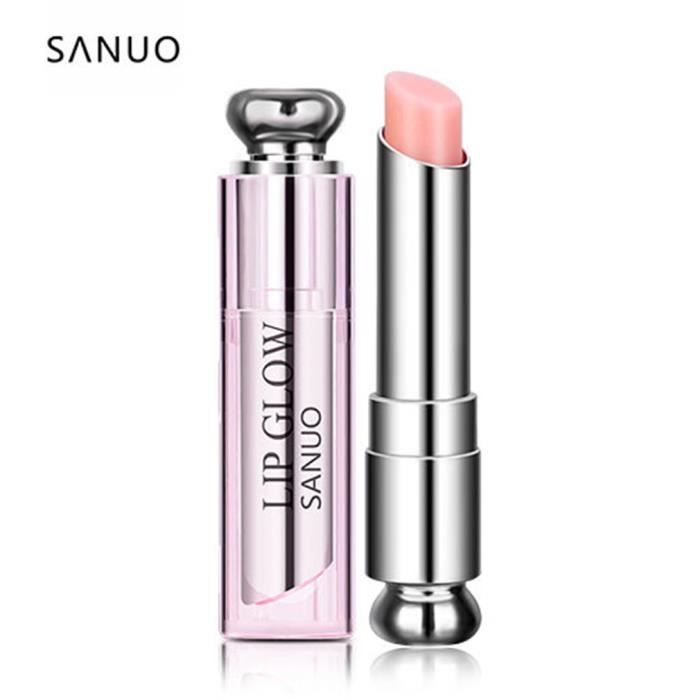 Sanuo Press Lipstick Lip Pink Balm Soin Des Lèvres Make Up Cleaning Lips Rouge à Lèvres, Orange, 3 #