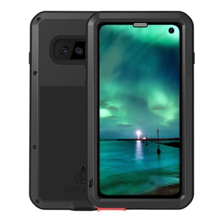 Galaxy S10 Coque,GUANHAO Etanche Case d'Armure pour Samsung Galaxy S10 Résistant Aux Chocs et Résistant à l'Eau Noir