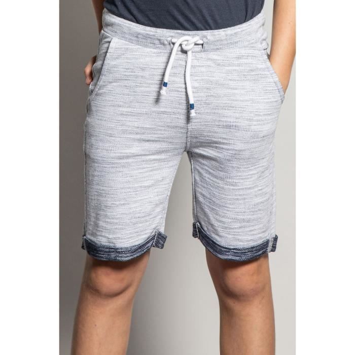 DEELUXE Short de jogging chiné PAGIS Grey
