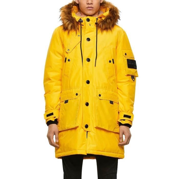 Parka Diesel W-Colby Jaune pour Homme